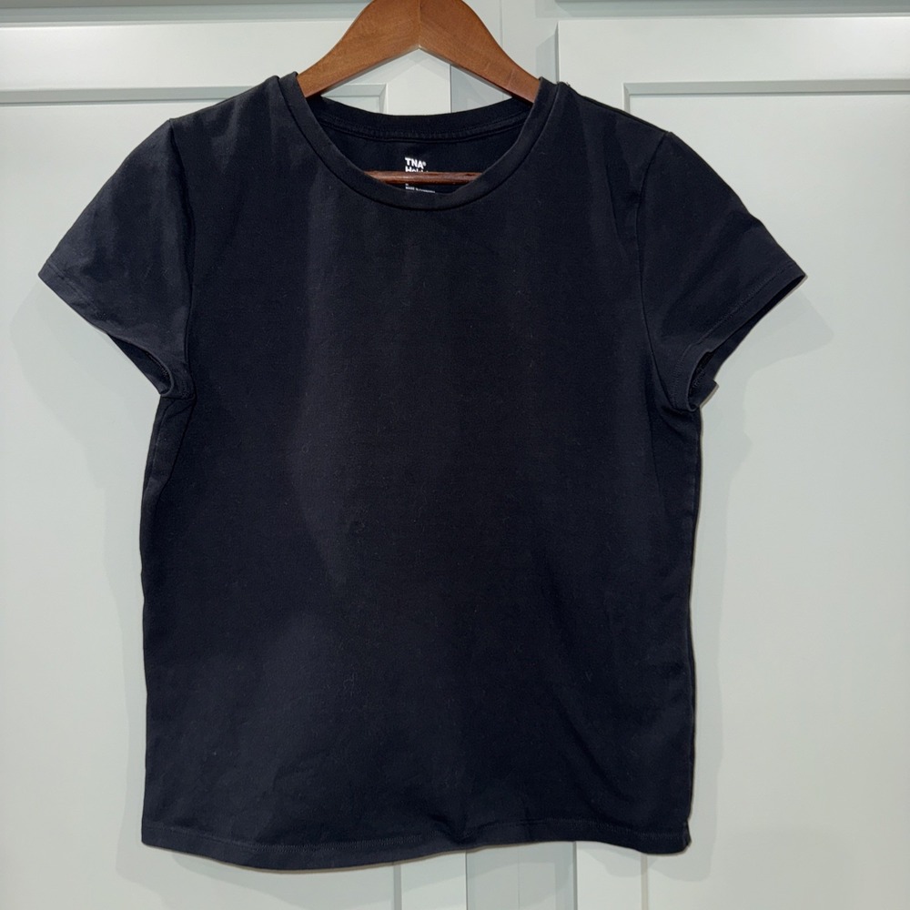 TNA‎ HOLD-IT Black Short Sleeve Tee Shirt Basic Large Aritzia
